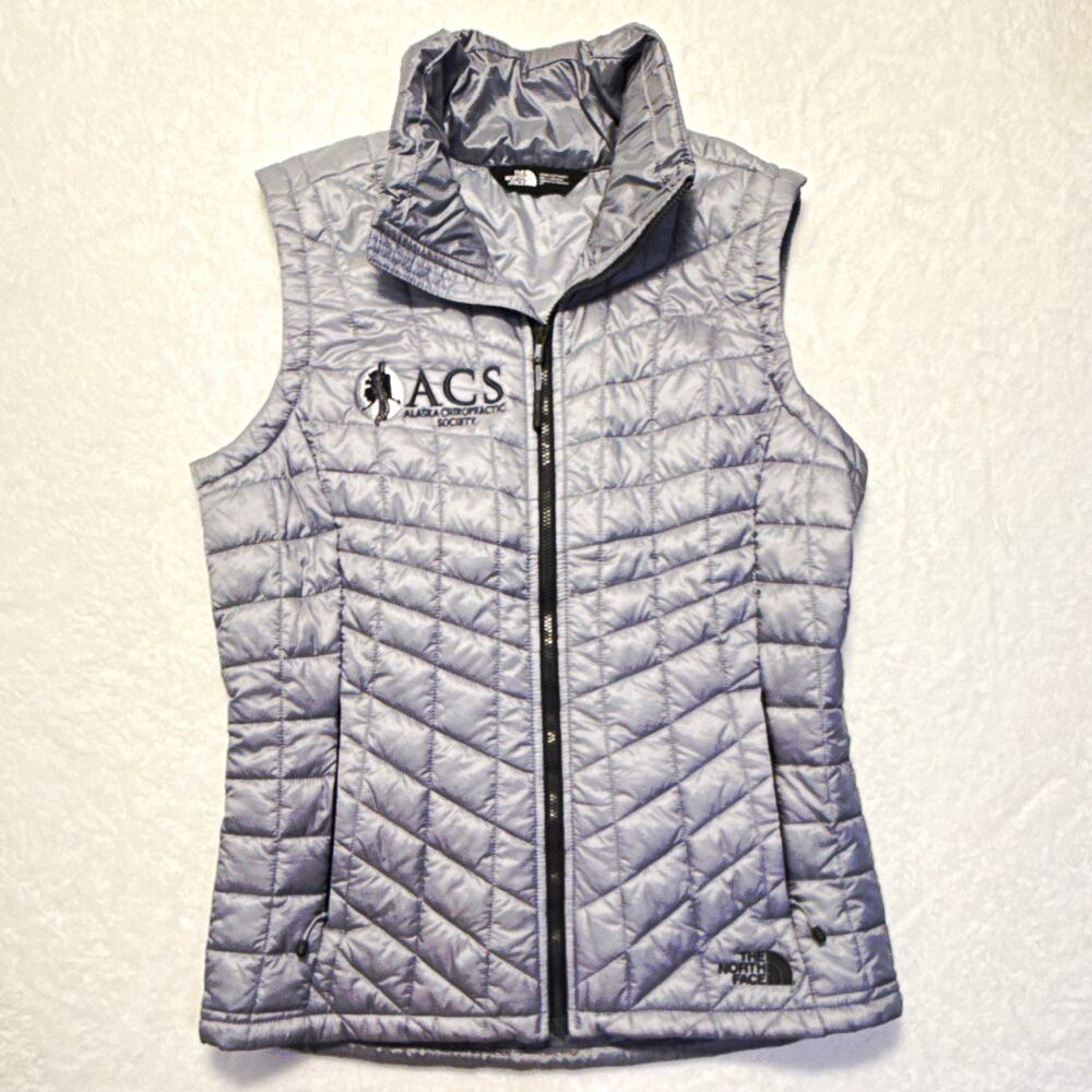 The North Face ThermoBall Insulated Full Zip Puffer Vest Gray Men’s S